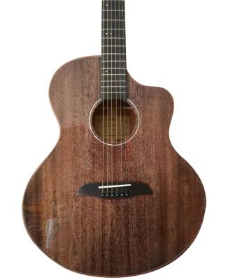 China Hot Selling Mahogany Guitar Africa Acoustic Guitar Solid Mahogany Musical Instrument for sale