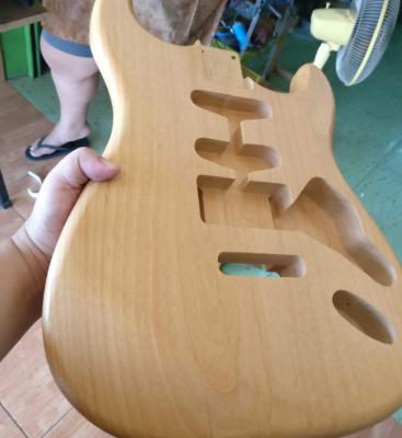 China OEM service alder guitar body alder guitar nitro finish body for SSS electric guitars for sale