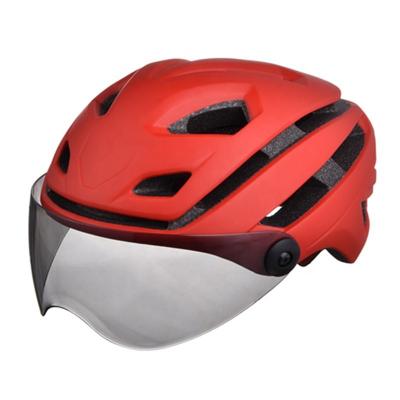 China ENV helmet bicycle helmet Full-face molded cycling helmet men's and women's lens breathable cycling helmet for sale