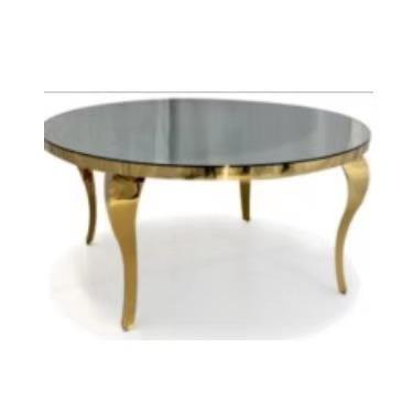 China Modern hot sale gold stainless steel crystal wedding table for sale for sale