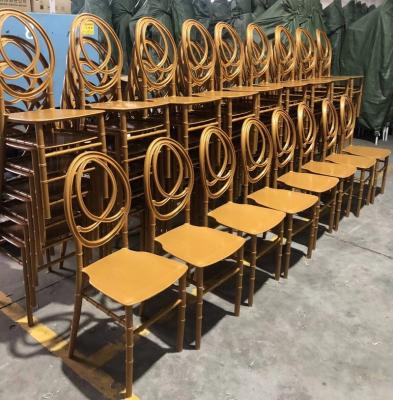 China Wholesale modern party gold phoenix plastic welding chair used wedding cheap chiavari chair for sale