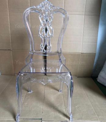 China New party stackable resin crysral wedding chiavari welding clear chair for sale