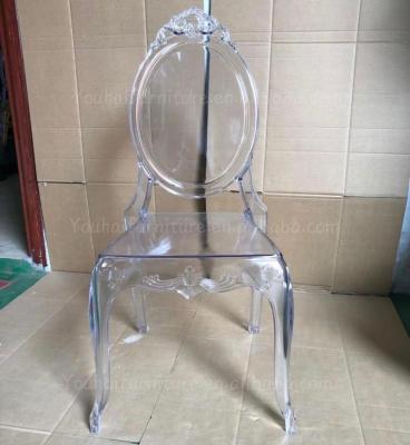 China Cheaper Party Resin Stackable Crystal Wedding Clear Welding Chair For Party for sale