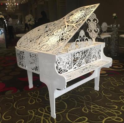 China Acrylic Modern Wedding Decoration Small White Piano For Wedding Party for sale