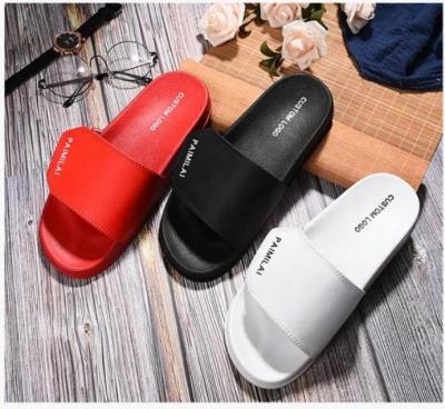 China Fashion Low MOQ New Trend Custom Slide Sandals Beach Sports Hook And Loop Fasteners Slippers for sale