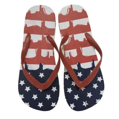 China Factory price custom printed logo colorful beach disposable PE disposable custom rubber slipper for sale