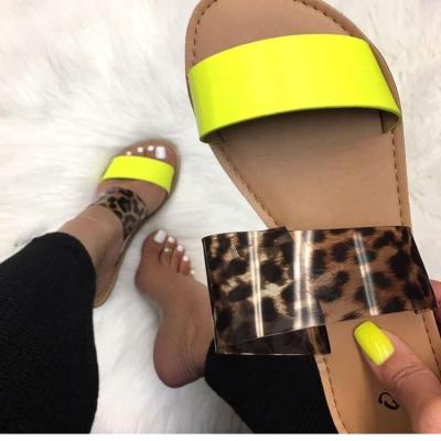 China Top Selling 2020 Fashion Anti-odor Two Straps Women Slippers Sandals Ladies Slippers and Neon Sandals for sale