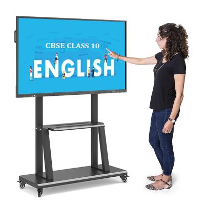 China Office or School Teaching KINGONE 75 Inch Classroom Android LCD Digital Display Smart Board Price Interactive Whiteboard for sale