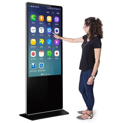 China Best Selling Indoor Kiosk Vertical Smart LCD Advertising Interactive Totem Floor Standing Digital Signage Billboard Touch Screen for sale