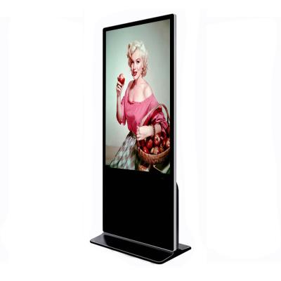 China 65 Inch Indoor Floor Indoor Stands Advertising Display LCD Digital Free Standing Signage for sale