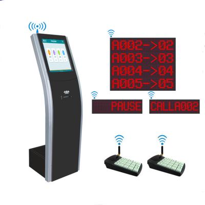 China Queue Management Bank Queue Management Display System With Number Ticket Printer for sale