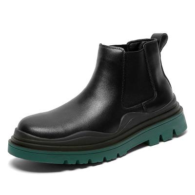 China Fashion Trend New Arrival Mens Chelsea Boot Men Microfiber Leather Boots Shoes Men for sale