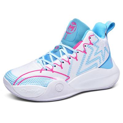 China Autumn high quality high top anti-skid anti-rolling men's basketball shoes cushioning for sale