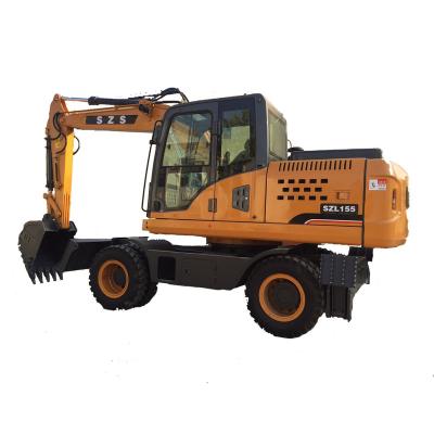 China construction material shops 16 ton construction material low price digging machine china wheel excavator made wheel excavator wheel excavator for sale for sale