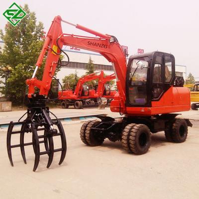 China Excavator Attachment Hydraulic Timber Wooden Grab Log Grapple for sale