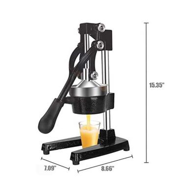 China Durable Commercial Citrus Fruit Juice Maker Manual Hand Cold Press Orange Juicer Extractor Machine for sale