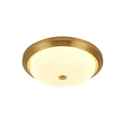 China Surface Mounted Nordic Modern round golden black Absorb dome light for bedroom living room for sale