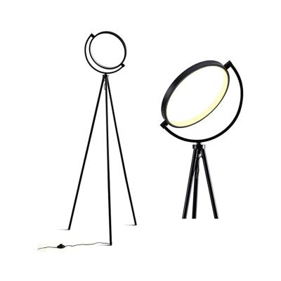 China Modern Design LED Classic Tripod Stand Circular Floor Lamp For Office Study Room Model Room for sale