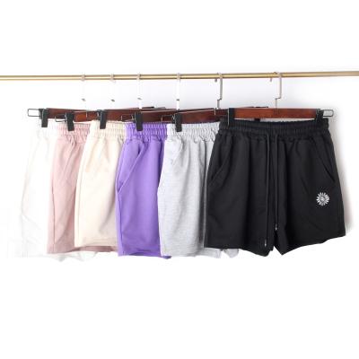 China Wholesale Breathable Women's Casual Shorts Jogging Solid Color Sports Drawstring Shorts for sale