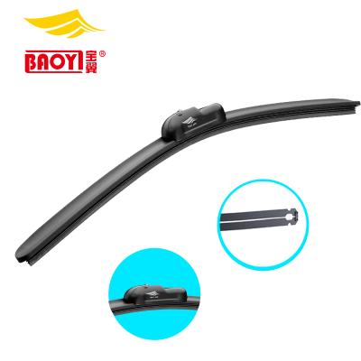 China Universal steel and natural rubber spring frameless wiper blade windshield for wholesale for sale