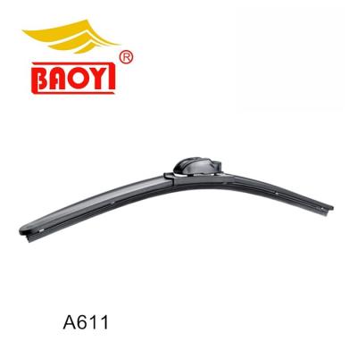 China Zinc Alloy Ready To Ship Natural Rubber Soft Wiper Blade Universal Frameless Wiper Blade for sale