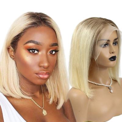 China Wholesale Silky Straight Wave by Peruvian 613 Lead Plucked Wig, Ombre 4/613 200 Density High Density Blonde Wig for sale