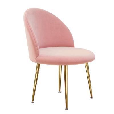 China High Density Bounce Modern Colorful Comfortable Sponge Back High Quality Modern Velvet Nordic Dining Chairs for sale