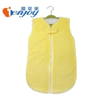 China Ienjoy Anti-pilling Baby Blanket Wrap Cuddle Baby Sleeping Bag Portable Blanket Winter for sale