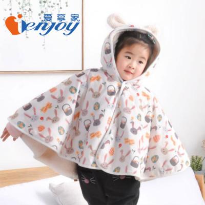 China Ienjoy Breathable Printed Mink Sherpa Soft Baby Cloak Micro for sale