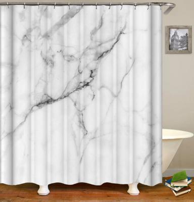 China Sustainable Led OEM Digital Printing PVC Shower Curtain With Pockets for sale