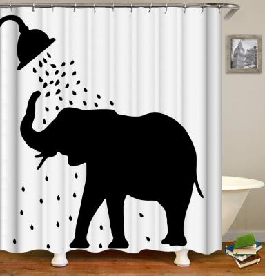 China Durable Rustic Wire Mesh Cartoon Folding Shower Curtain Set Kids Shower Curtain for sale