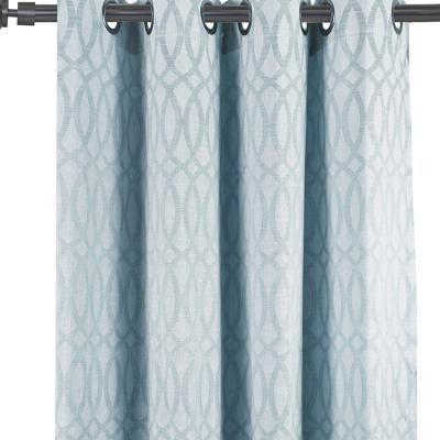 China Ienjoy Blackout Jacquard Blackout Curtains Chenille Grommet Kitchen Curtain Window Plug and Play for sale