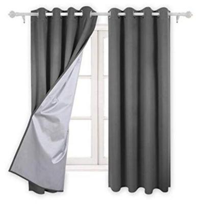 China Blackout Ienjoy Living Room Curtain Faux Slik Foam Blackout Coated Curtain For Hotel And Home for sale