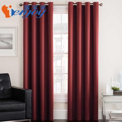 China 2020 High Quality Ready Made Solid Blackout Grommet Hotel Window Curtain Blackout Grommet Panel for sale