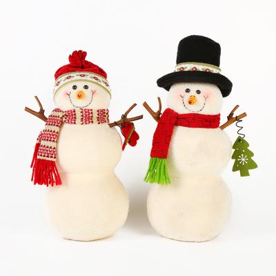 China Hot Christmas Cute Christmas Decoration 29cm Home Decor Christmas Decoration 29cm Lovers Snowman Doll Creative Desktop Wholesale for sale