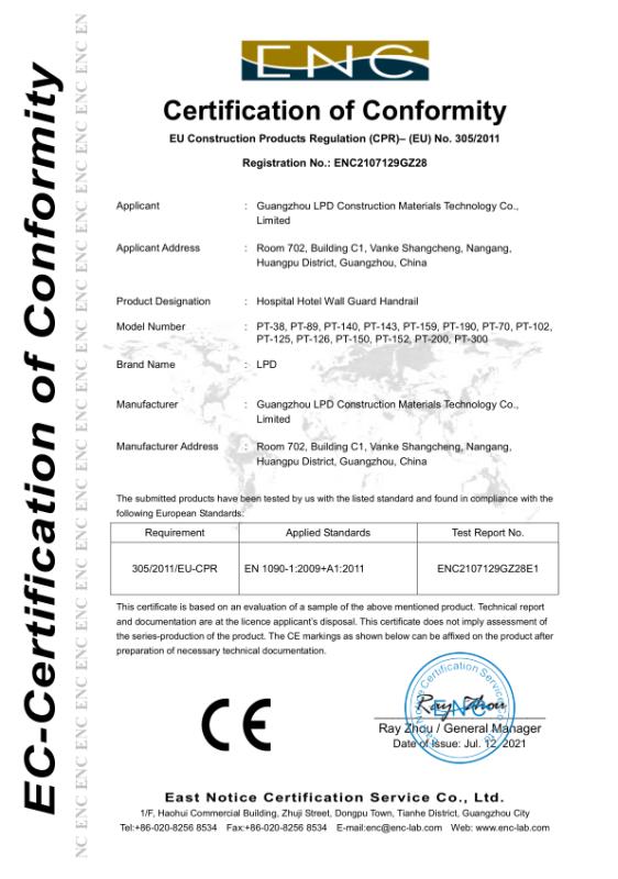 CE - Guangzhou LPD Construction Materials Technology Co., Limited