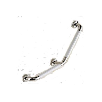 China Modern Bathroom Rail Support Accessory 135 Degree V Shape SS Elbow Bar Plastic Grab for sale