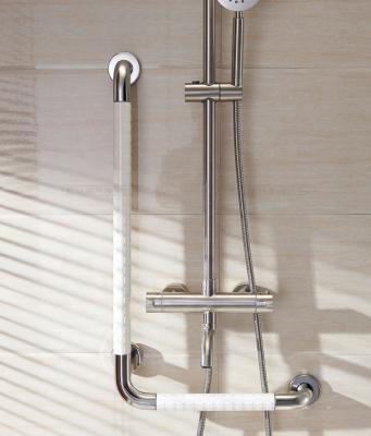 China Modern Stainless Steel Bathroom Shower Bracket Grab Bar Toilet Support Rack for sale