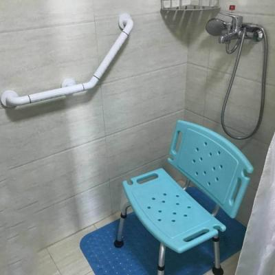 China Washroom bathroom toilet white nylon135 degree older disabled anti-slip handrail for sale