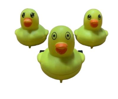 China Hot Selling Friction Toy SJ220826 Mini Friction Powered Yellow Duck Low Price Plastic Vehicles Mini Pull Back Duck Car For Kids for sale