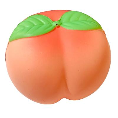 China Worry Reduce SJ220906 PU Peach Fruit Shape Stress Squeeze Hot Toy Slow Rising Worry Reducer Soft And Squishy for sale