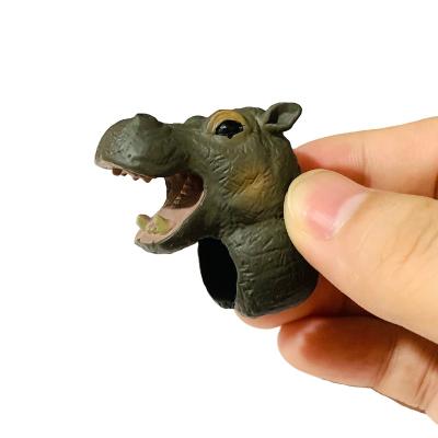 China Fashionable new arrival capsule toy SJ220905 capsule toy party promotion toy PVC shape hippo ring hippo ring party toys for custom design quality children for sale