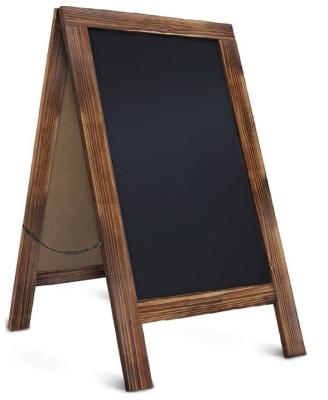 China Rustic Vintage Wooden Bleached Magnetic A-Frame Chalkboard Sign / Sidewalk Chalkboard / Large 40