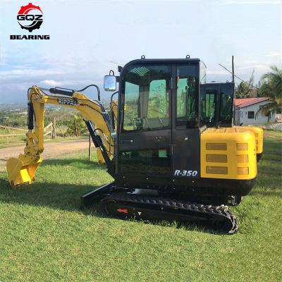 China China R350 Mini Excavadora Pequeña Excavadora Kubota Motor Excavadora Máquina Micro Excavadora Mini Excavadora Con Cabina en venta