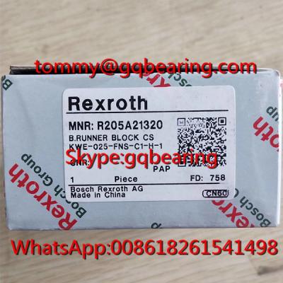 China Kohlenstoffstahl materielle Rexroth R205B81320 Ball-Schiene RunnerBlock des Läufer-Block-KWE-020-FLS-C1-H-1 zu verkaufen