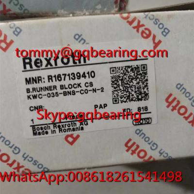 China Materiaal van koolstofstaal Rexroth R167139410 Wide Runner Block Bosch R167139410 Lineair Lager Te koop