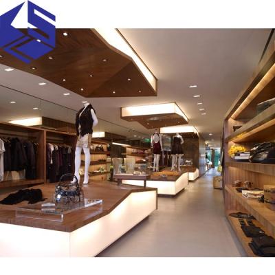 China Shop Fixture Retail Decoration Fancy Women Clothing Store Interior Design for sale