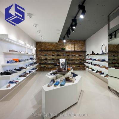 China display & 2018 KSL India decoration design shopping mall shoe cabinet and shoe rack shoe store display rack for sale