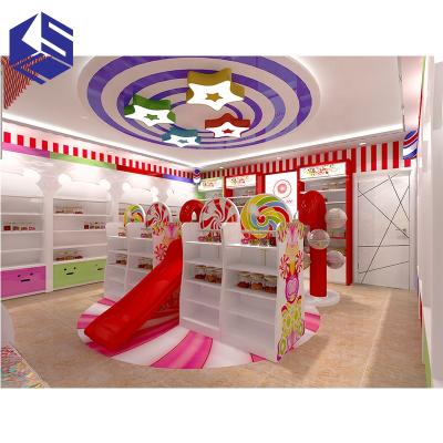 China Candy Factory Retail Store Rack Decorations Wooden Soft Fixtures Furniture Interior Hardware Design for sale