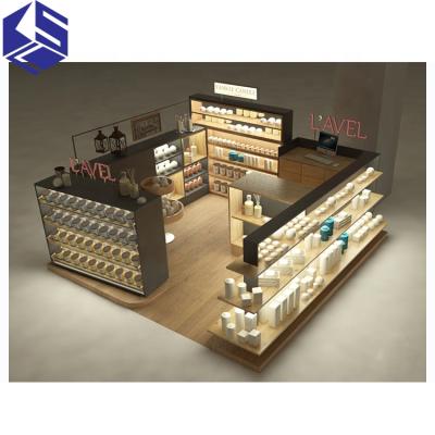 China Best Environmental Friendly Food Kiosk Mall Sweet Shop Wood Design Candy Retail Display Cabinet for sale